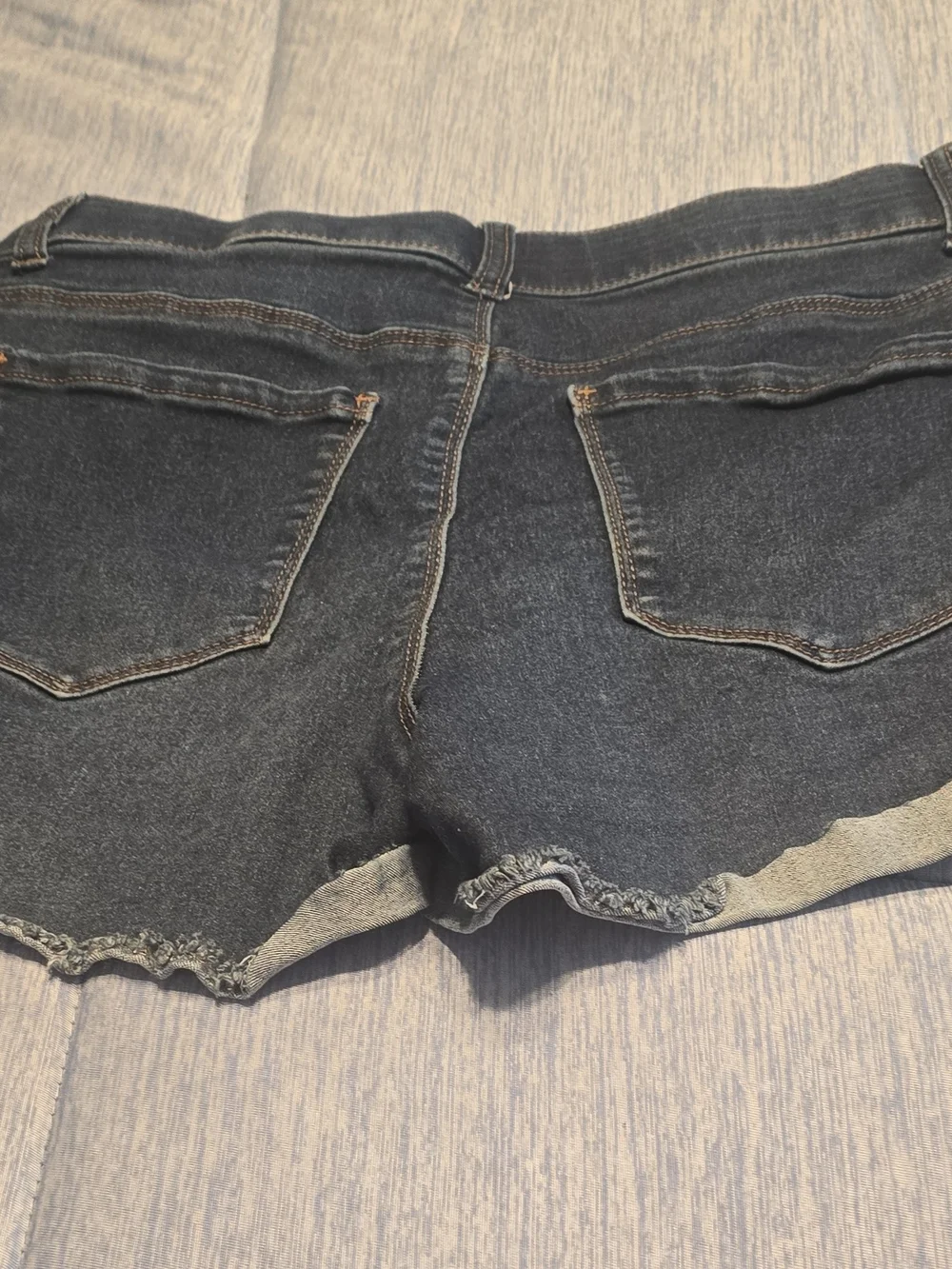 Vanilla Star Dark Gray Denim Jean Shorts